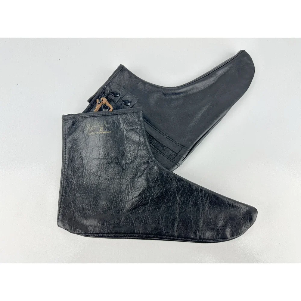 MMC Khuffain Khuff Black Leather Prayer Socks Size 6 Zipper Snap Multan Pakistan